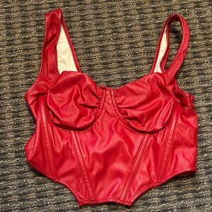 Red Corset Top